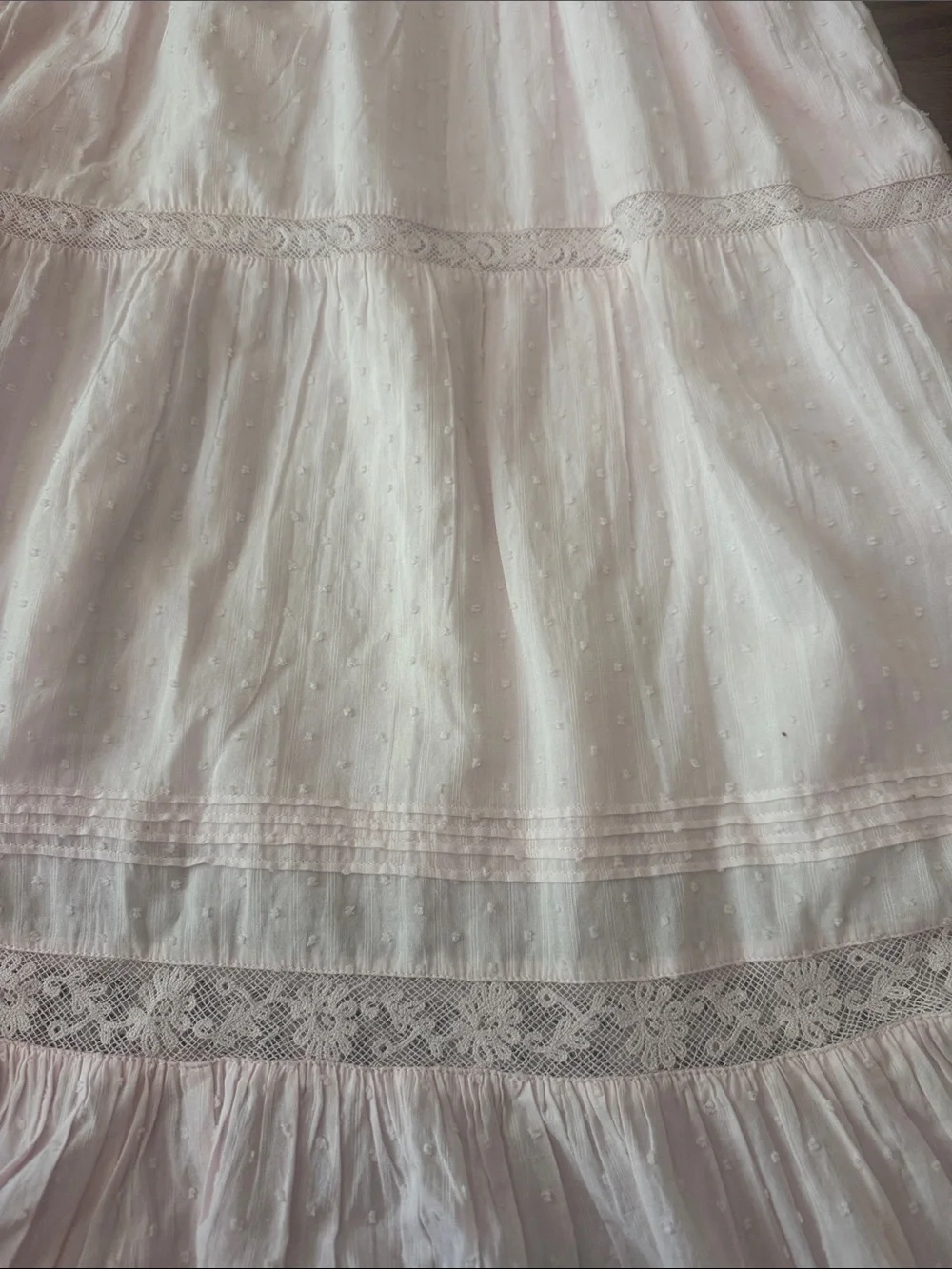 LoveShackFancy light pink lace dress worn once size 10Y